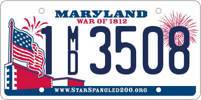 MD license plate 1MD3508