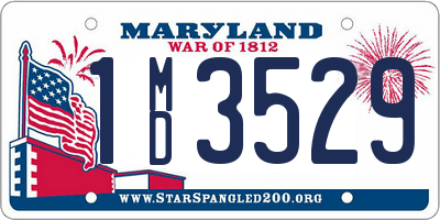 MD license plate 1MD3529