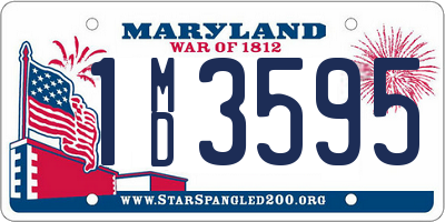 MD license plate 1MD3595