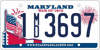 MD license plate 1MD3697