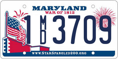 MD license plate 1MD3709