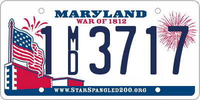 MD license plate 1MD3717