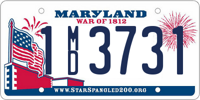 MD license plate 1MD3731