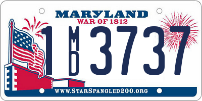 MD license plate 1MD3737