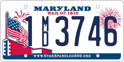 MD license plate 1MD3746