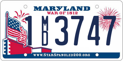 MD license plate 1MD3747