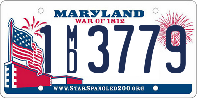 MD license plate 1MD3779