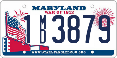 MD license plate 1MD3879