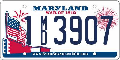 MD license plate 1MD3907