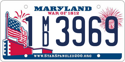 MD license plate 1MD3969