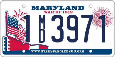 MD license plate 1MD3971