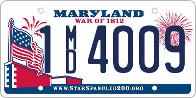 MD license plate 1MD4009