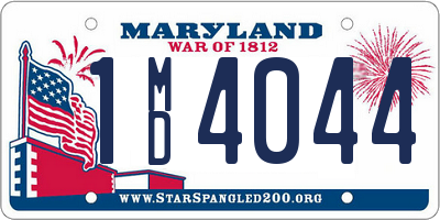 MD license plate 1MD4044