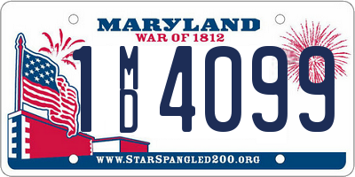 MD license plate 1MD4099