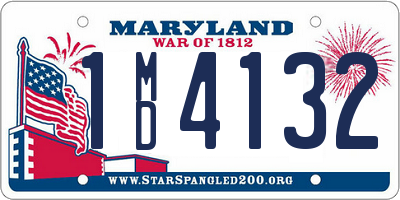 MD license plate 1MD4132