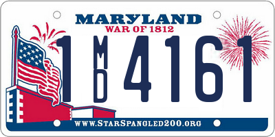 MD license plate 1MD4161