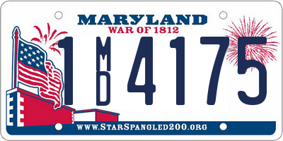 MD license plate 1MD4175