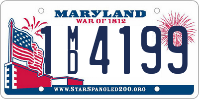 MD license plate 1MD4199