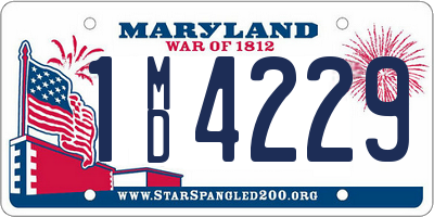 MD license plate 1MD4229