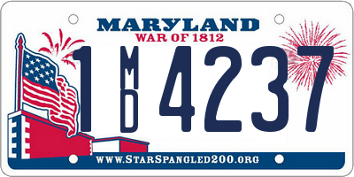 MD license plate 1MD4237