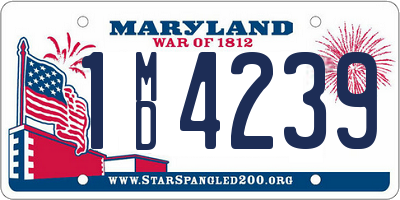 MD license plate 1MD4239