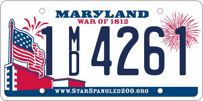 MD license plate 1MD4261