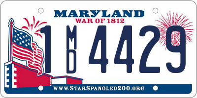 MD license plate 1MD4429