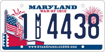 MD license plate 1MD4438