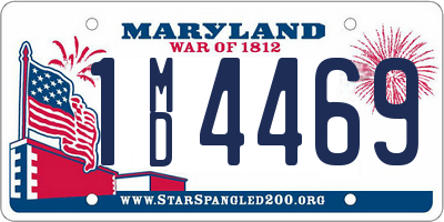 MD license plate 1MD4469