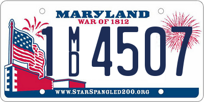 MD license plate 1MD4507