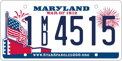 MD license plate 1MD4515