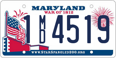 MD license plate 1MD4519