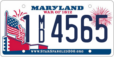 MD license plate 1MD4565