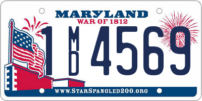 MD license plate 1MD4569