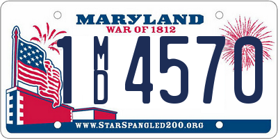 MD license plate 1MD4570