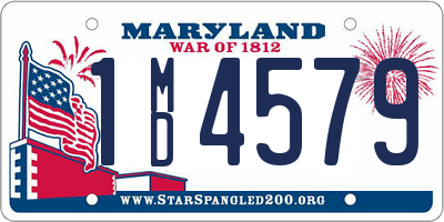 MD license plate 1MD4579