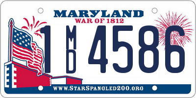 MD license plate 1MD4586