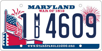 MD license plate 1MD4609