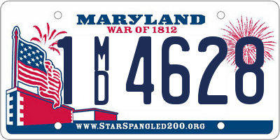 MD license plate 1MD4628