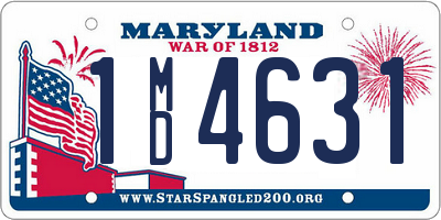 MD license plate 1MD4631