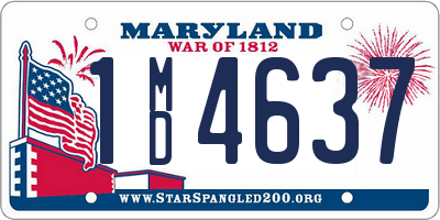 MD license plate 1MD4637