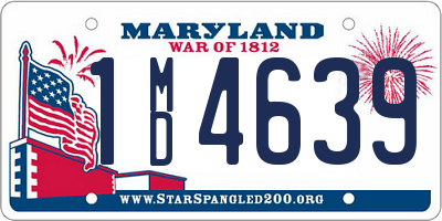 MD license plate 1MD4639