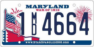 MD license plate 1MD4664