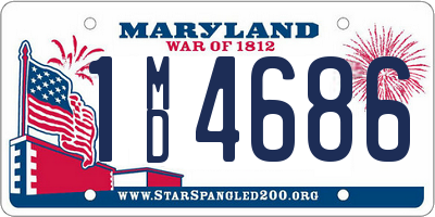 MD license plate 1MD4686