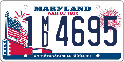 MD license plate 1MD4695