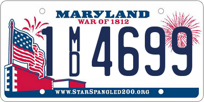 MD license plate 1MD4699