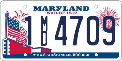 MD license plate 1MD4709