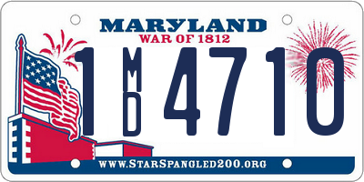 MD license plate 1MD4710