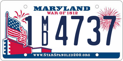 MD license plate 1MD4737