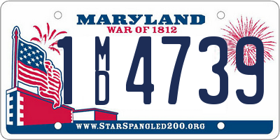 MD license plate 1MD4739